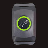 Green Fully-charged battery of Lami-Tag device light